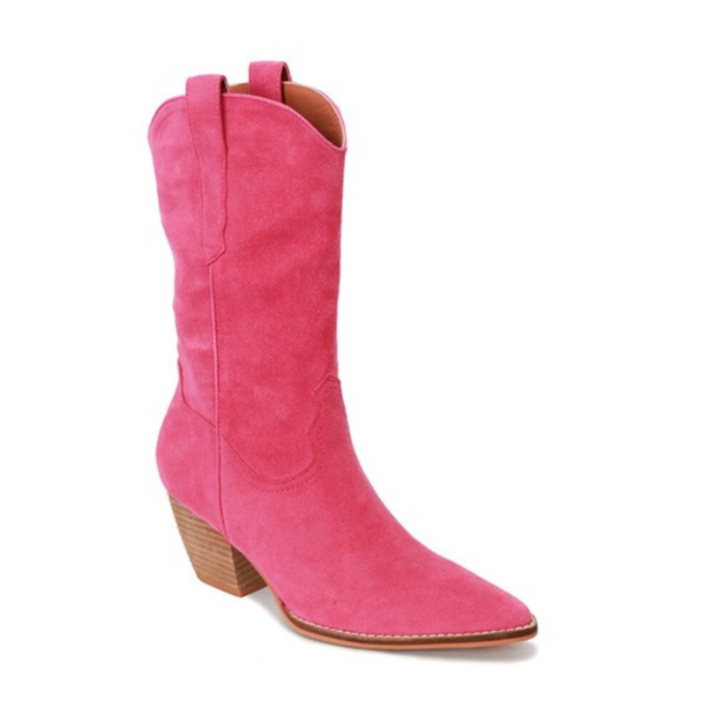 Hot Pink Fuchsia Dolly Cowgirl Boots